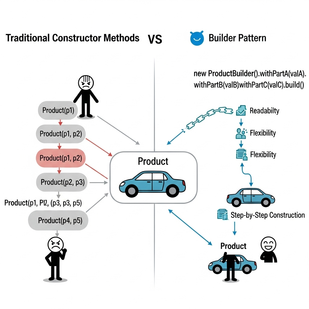 Builder Pattern İnfografiği