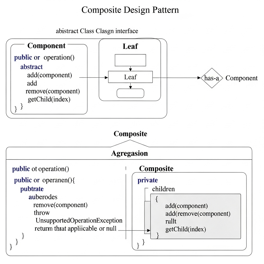 Composite Design Pattern UML Diyagramı