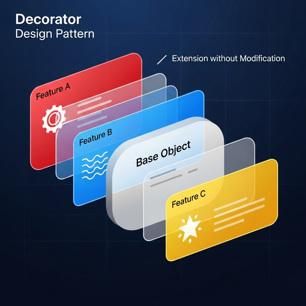 Decorator Design Pattern İllüstrasyonu