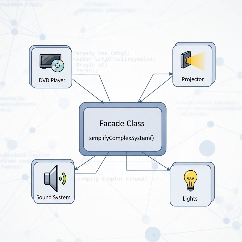 Facade Design Pattern Visual