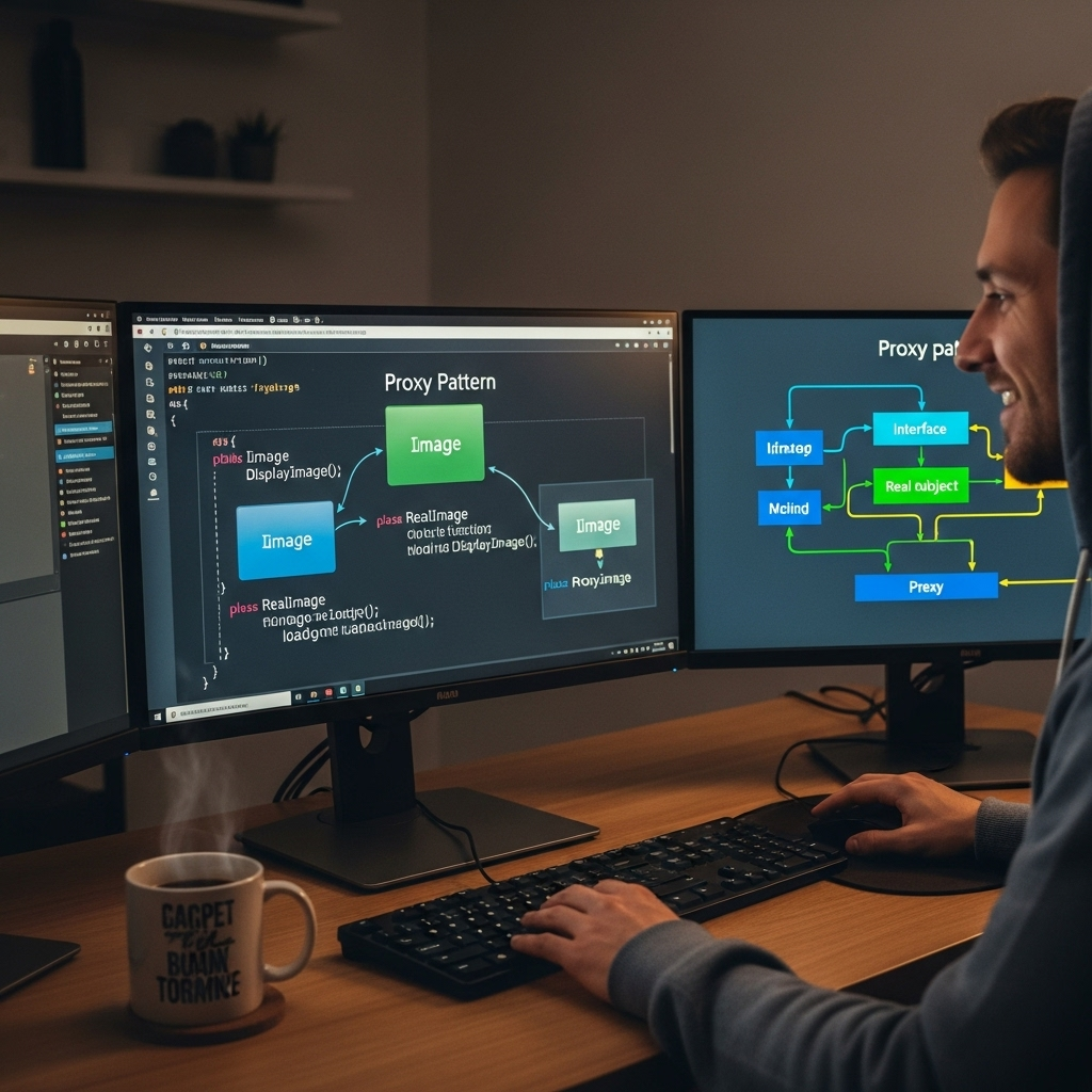 Programmer Desk with Proxy Pattern